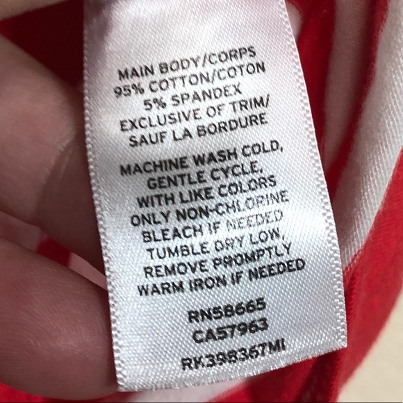 NWT Abound Bodysuit Red White Striped Mock Neck Nordstrom One Piece Nautical - Picture 8 of 9